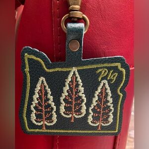 Portland Leather Bacalar Douglas Fir Bag Flair Bag Charm - NEW